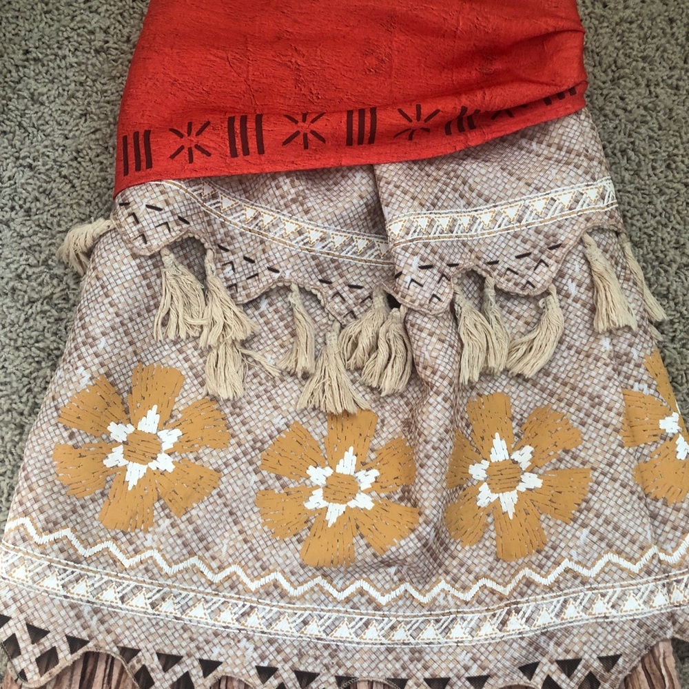 Disney Store Princess Elena of Avalor Dress Moana Costume Girls Size 5/6 Lot - Picture 5 of 15